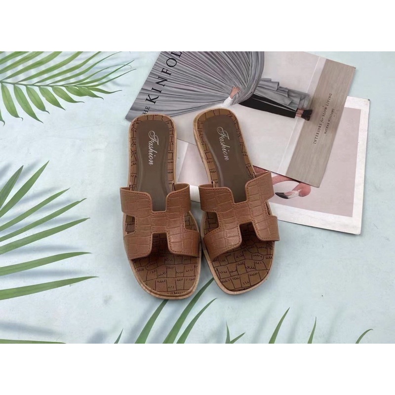 Marche Korean Fashion Flats Sandals For Women (add one size) | Shopee ...