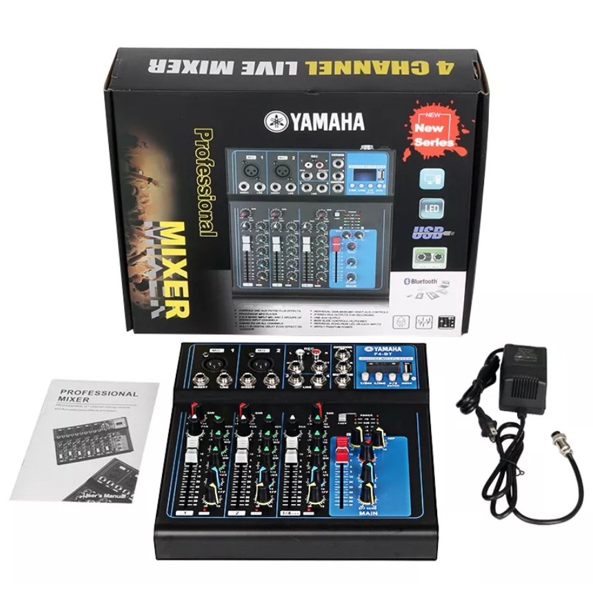 Yamaha 4Channel F4 With Bluetooth USB Sound Mixer Audio Mixer For Live