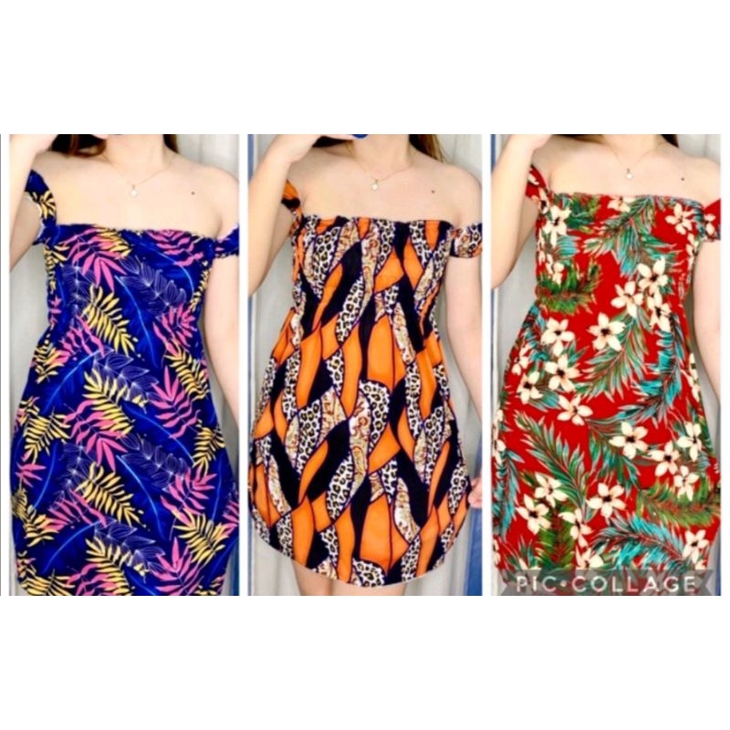 MINI SMOCKING DRESS FOR ADULTS pambahay duster / Pantulog DASTER COTTON