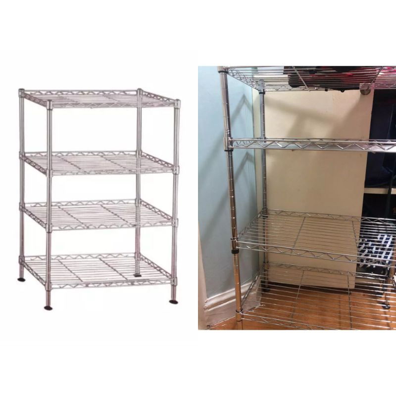 4Tier / 3Tier Mini Light Duty Chrome Wire Shelving Shopee Philippines
