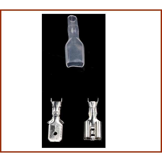 Silver Fishtail Connector Male Female 6.3 mm | Shopee Philippines
