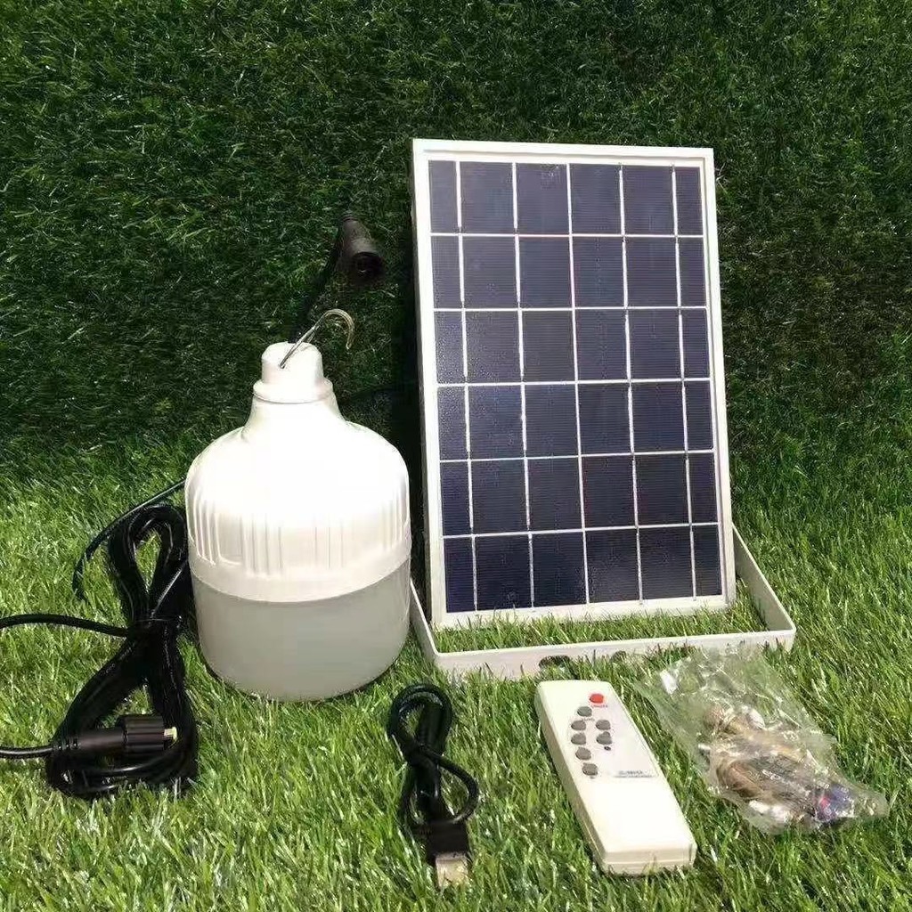 60W Solar LED Light Emergency Rechargeable Bulb Solar Charg Bulb with ...