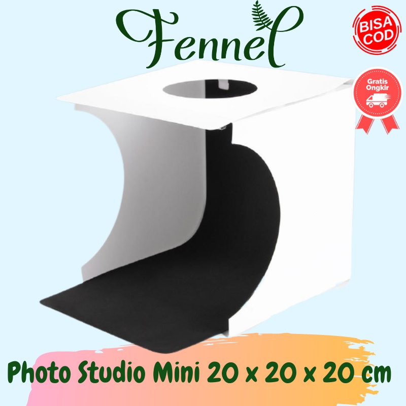Photo Studio Mini 20x20x20cm Soft Box Photo Box with 2 LED Lights ...