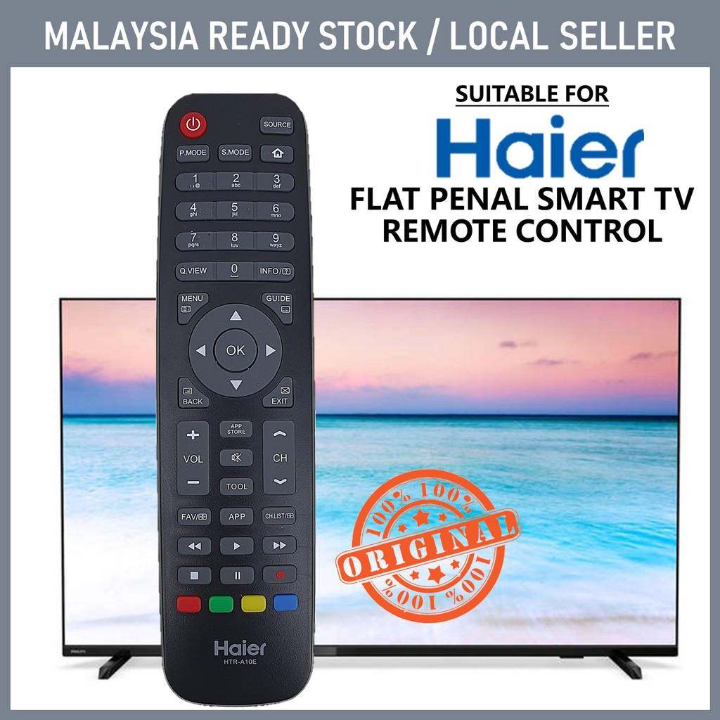 **Original** Haier Flat Penal Smart LED Tv Remote Control (HTA-10E ...