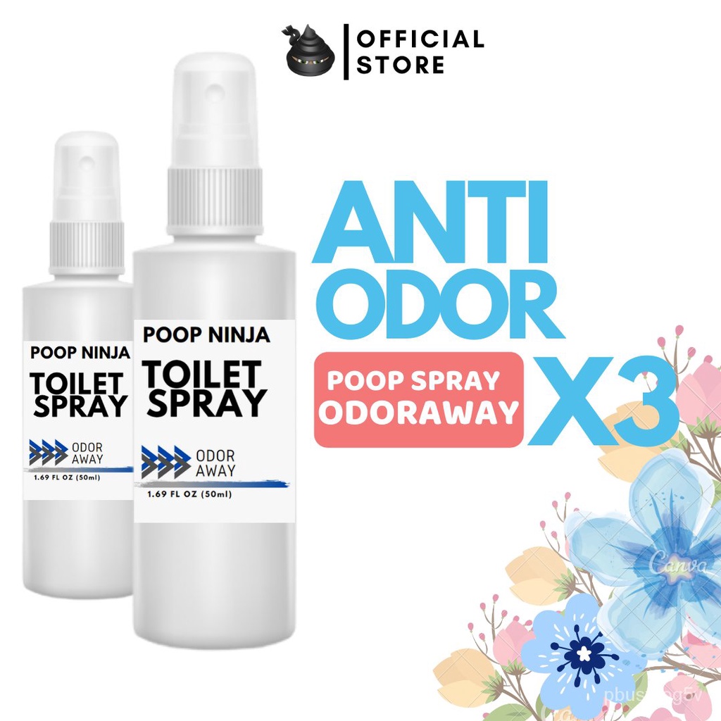 ODOR AWAY BUSTER Poop Spray Odor Buster Air Freshener Poop Ninja Poo