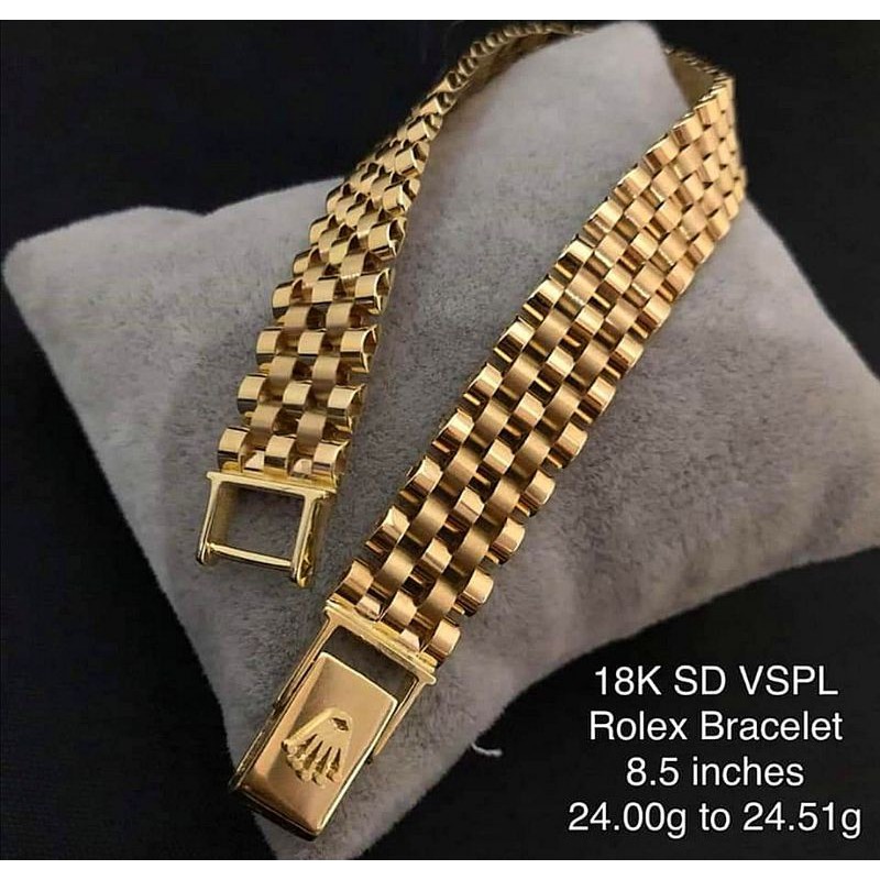 18k gold best sale rolex bracelet