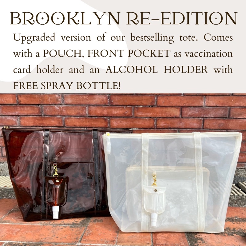 Brooklyn Re-edition UV Essentials PVC Tote Bag Transparent