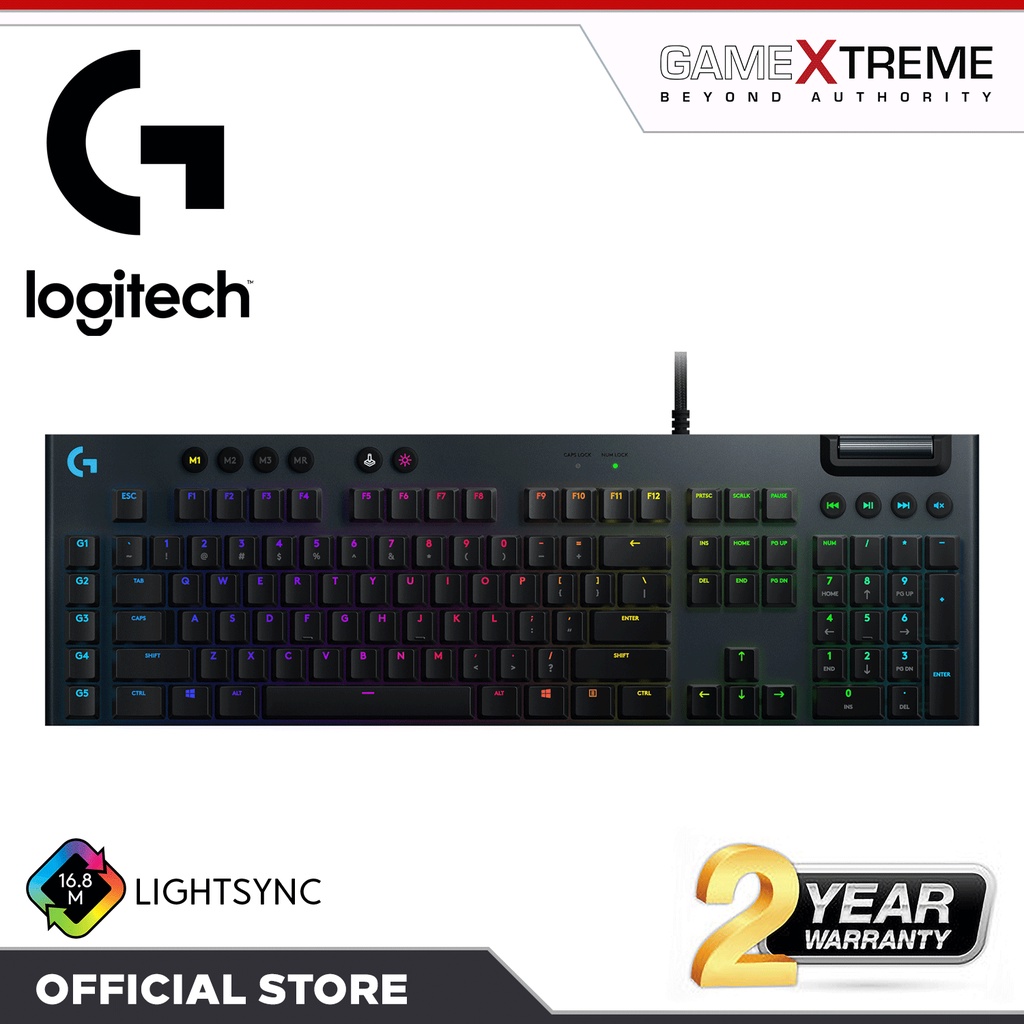 Logitech G813 Clicky RGB LIGHTSYNC Mechanical Gaming Keyboard | Shopee ...