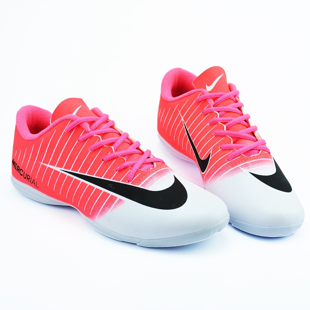 Chuteira nike best sale branca e rosa