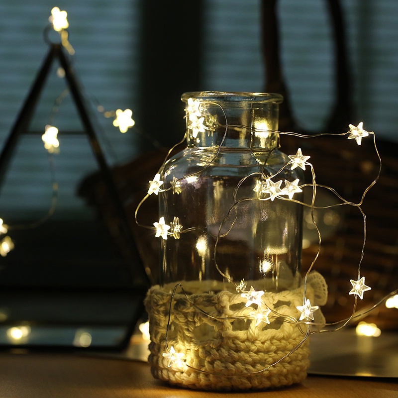 LED Stars Light String Christmas Fairy Light Wedding Party Fairy Light