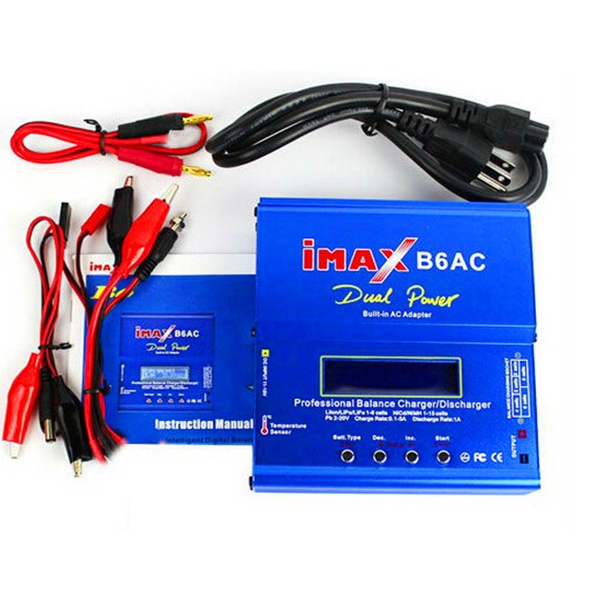 iMAX B6 AC B6AC 80W 6A Dual Lipo NiMh Liion NiCd AC/DC RC Battery Balance Charger 10W