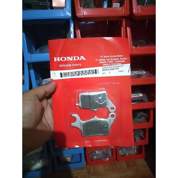 honda genuine parts BRAKE PAD for beat carb, beat fi, click v1 Shopee