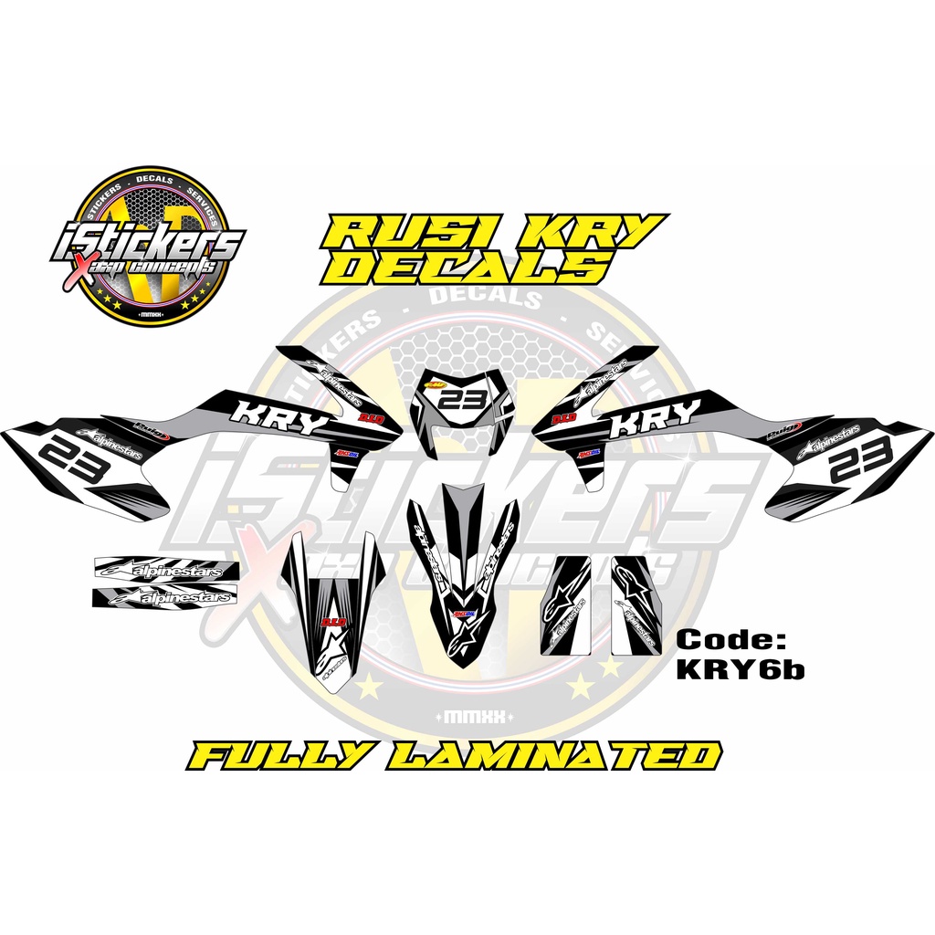 Rusi KRY 150 / 200 Full Decal Set KRY6 | Shopee Philippines