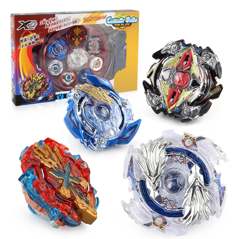 4in1 Beyblade Set With Lancher Plate and stickers Burst Beyblade Top ...