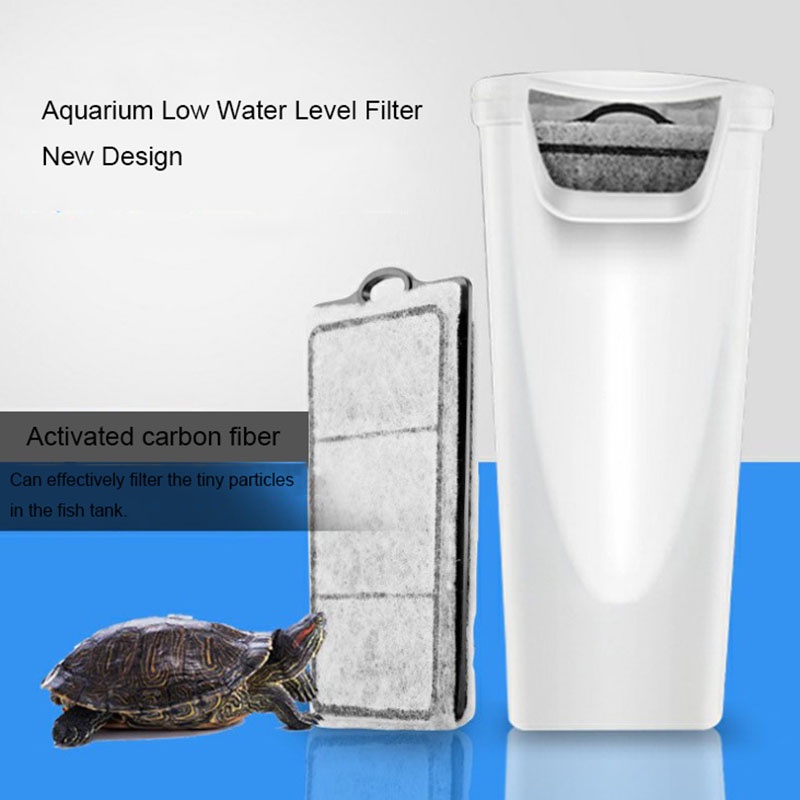 SuperAquarium Turtle Low Water Filter Pump Fish Tank Hanging Waterfall