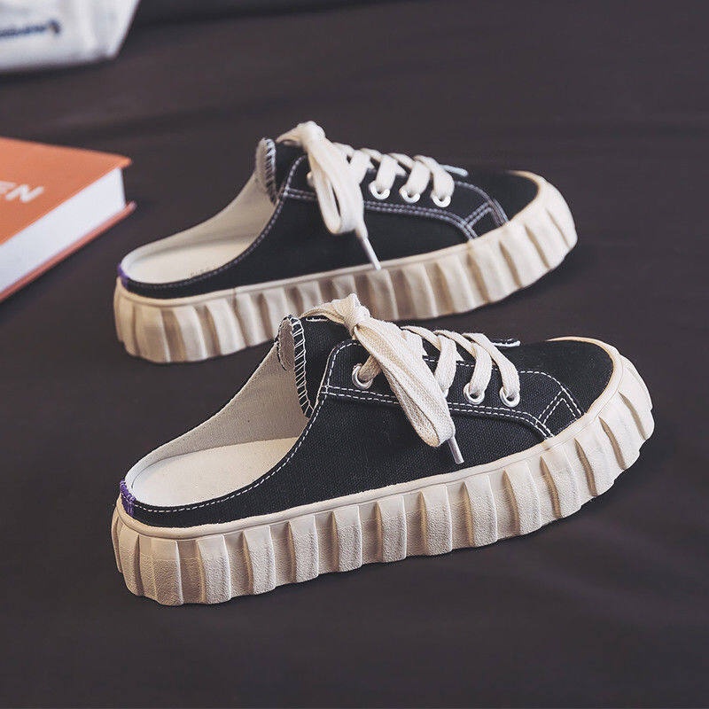 Open shop heel sneakers