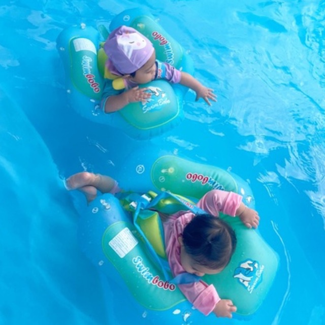 Authentic ‼️ Swim Bobo Inflatable Baby/Kids Floater with Canopy ...