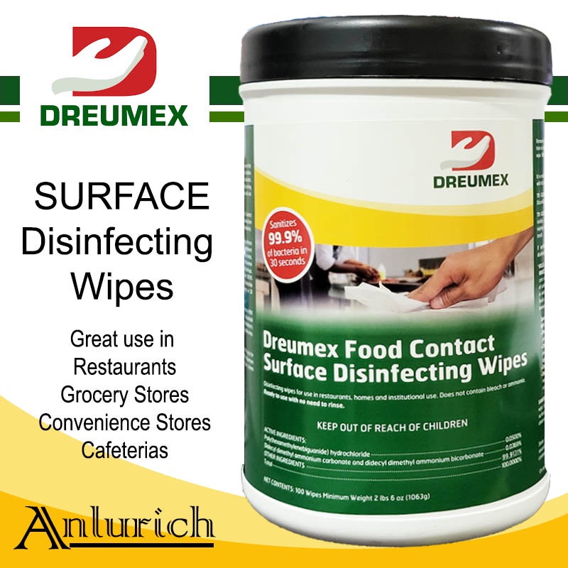 Disinfecting Wipes ( Food Contact Surface Disinfecting Wipes) DREUMEX