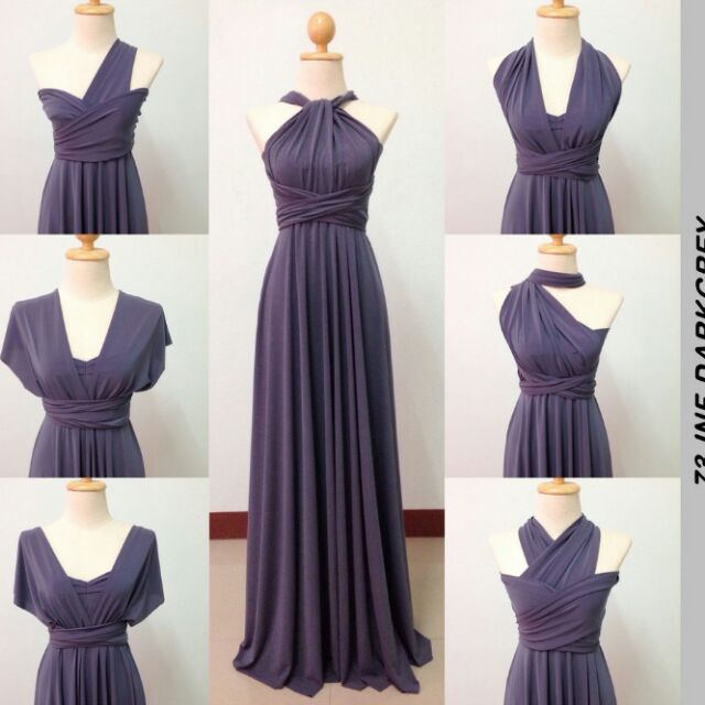 Dark grey infinity dress sale