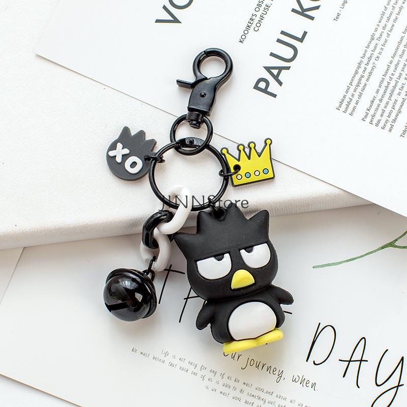 Jinnstore Fashion Sanrio Cute Bad Badtz Maru Keychain Key Ring Creative 