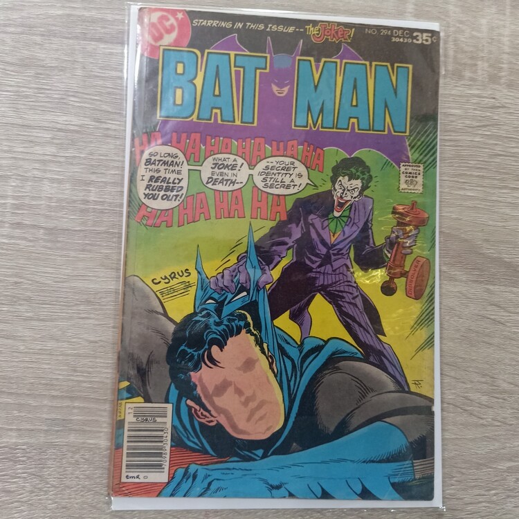 Batman #294 comics - condition 2.5-3.0 - DC comic book 1977 | Shopee ...