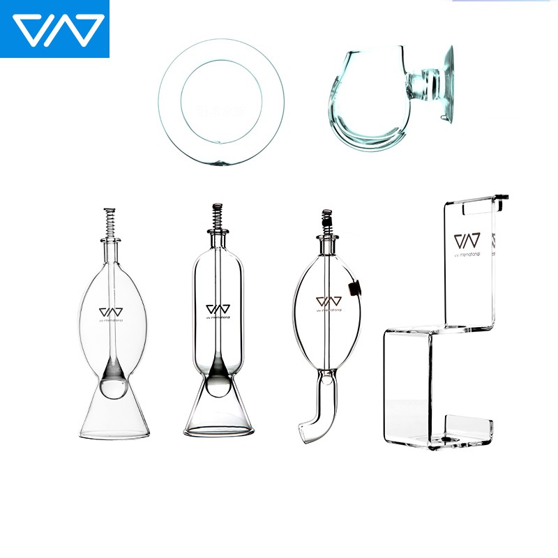 VIV Glass Feeder ADA Quality Style Stand Clear Glass Fish Feeder