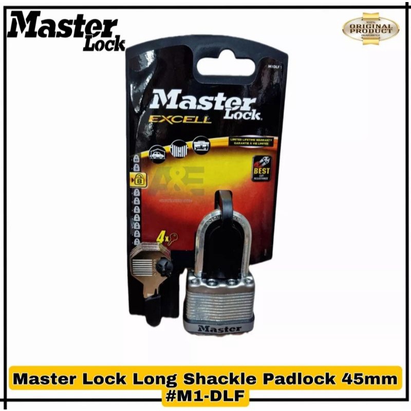 Master Lock Excell Series Laminated Steel Padlock M1EURDLF Shopee
