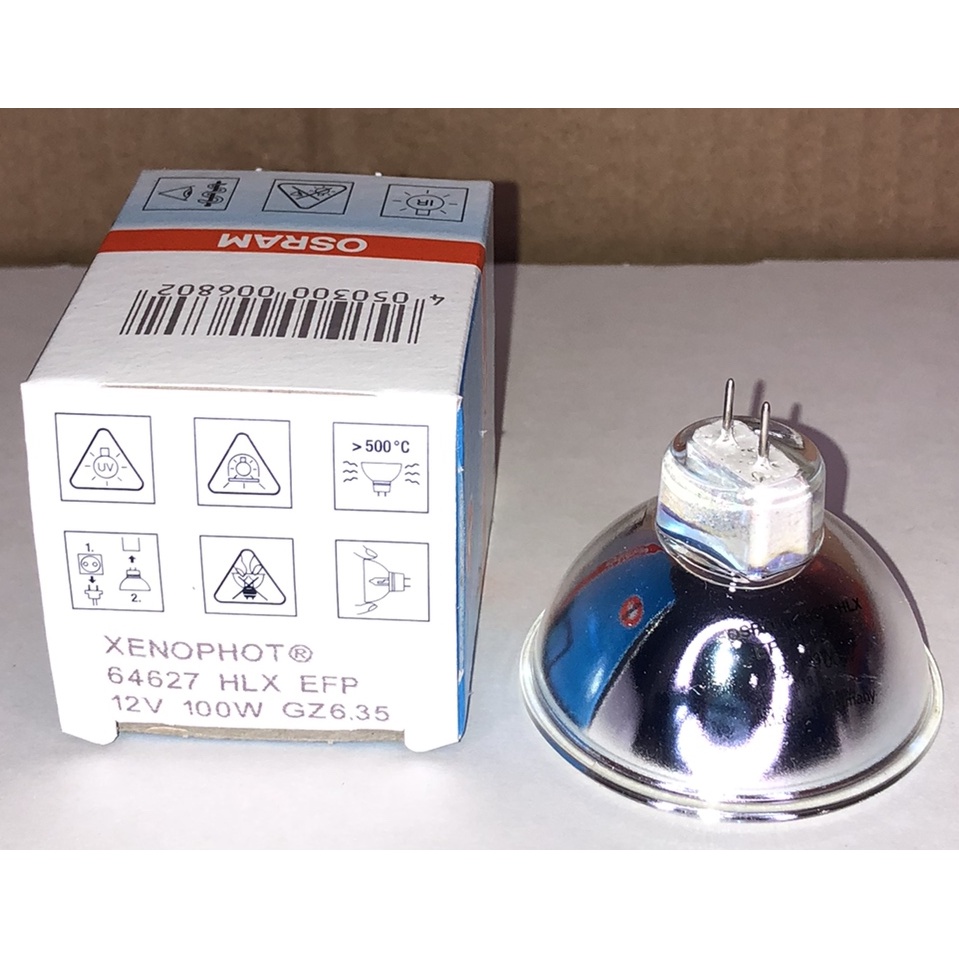 Osram 64627 EFP Xenophot 12V 100W GZ6.35 Base MR-16 Reflector Halogen ...