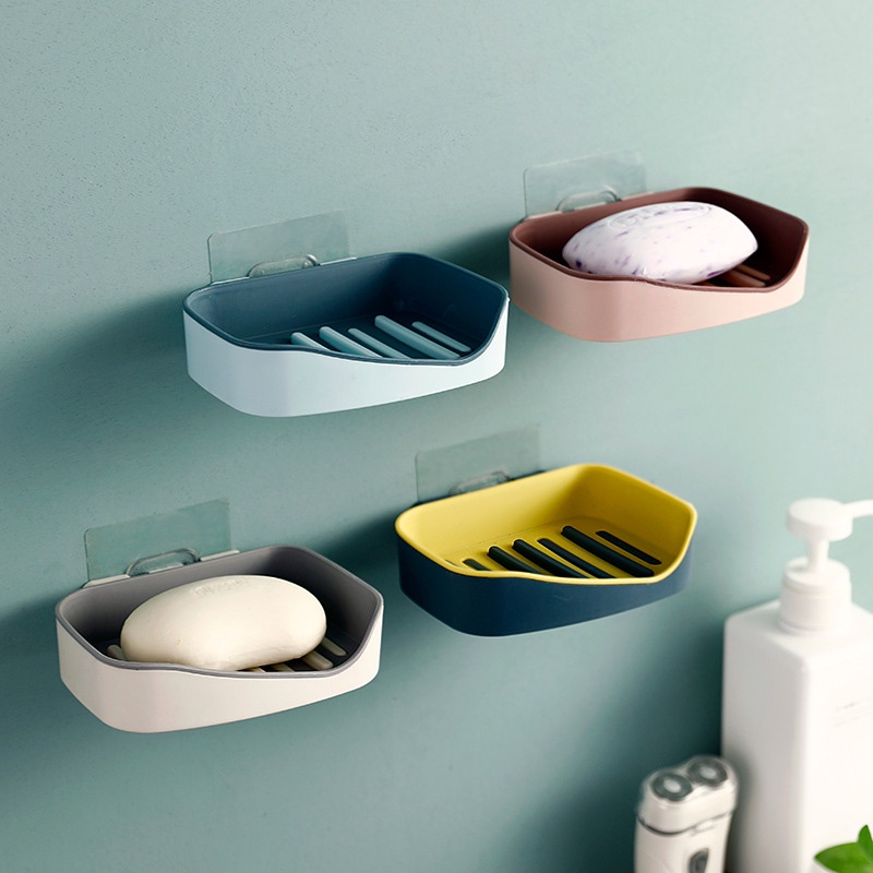 SALE Bathroom Soap Box Dispenser Shelf Organizer Rack Holder Shower ...