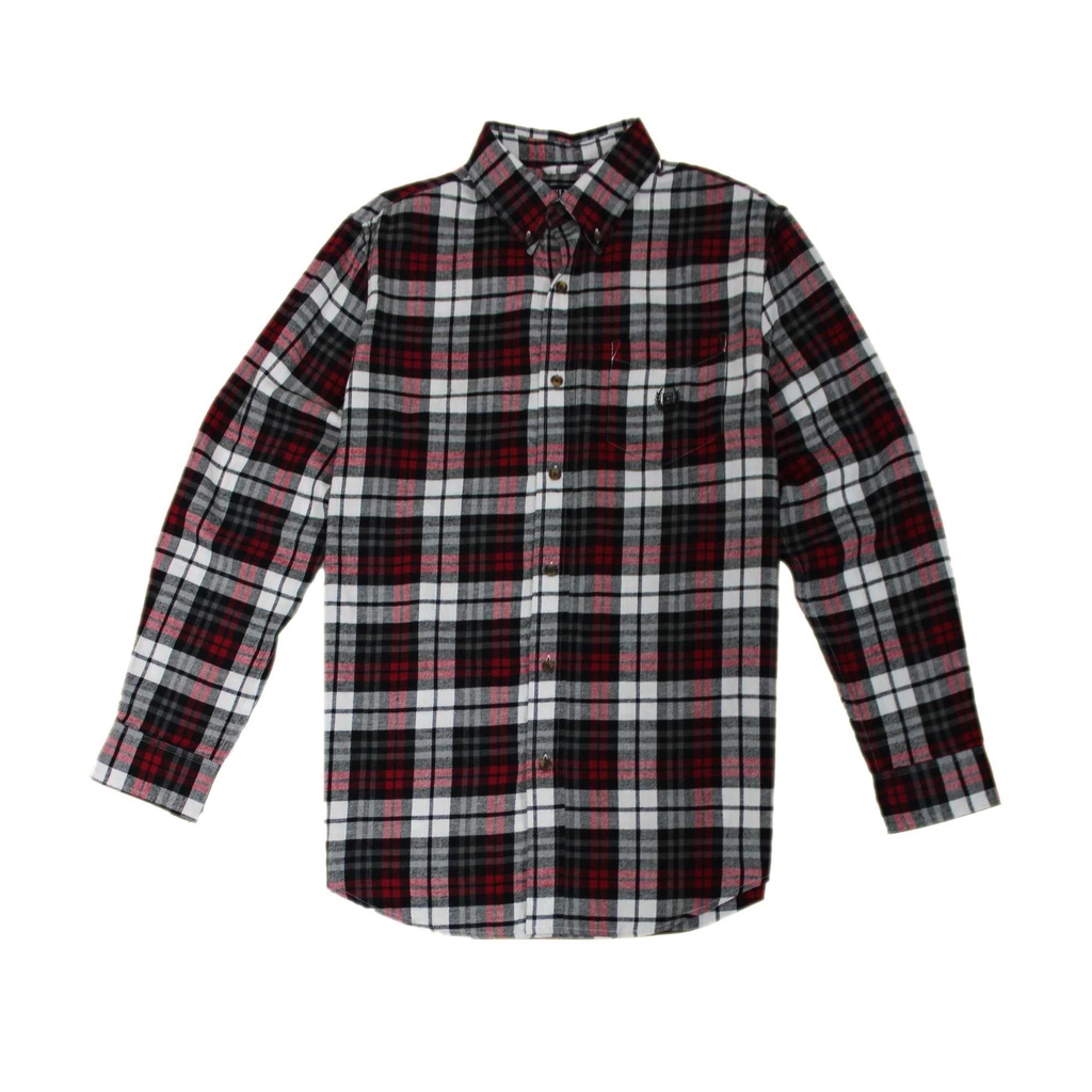 Chaps Performance Men's Checkered Flannel Long Sleeve Polo | Shopee ...