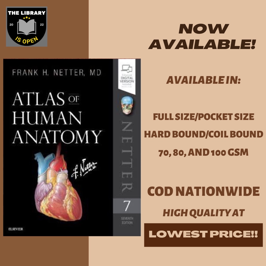 NETTER'S ATLAS OF HUMAN ANATOMY 7TH EDITION | Shopee Philippines