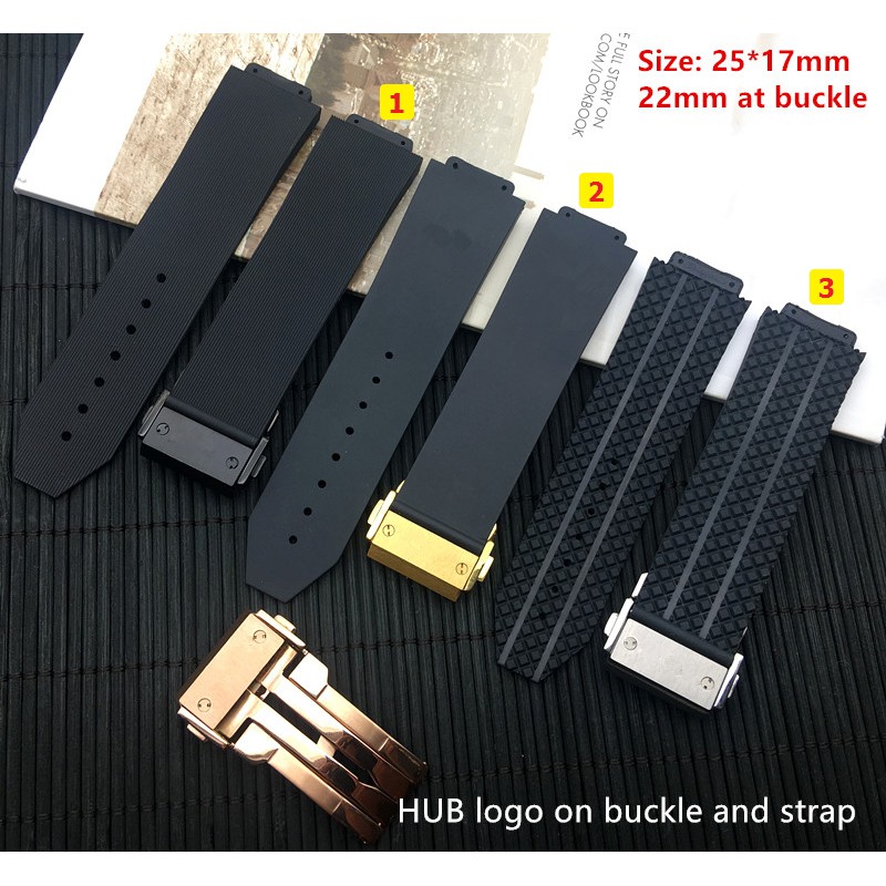 25mm Replacement Silicone Rubber Watch Band Strap For HUBLOT Big Bang w Buckle Shopee Philippines