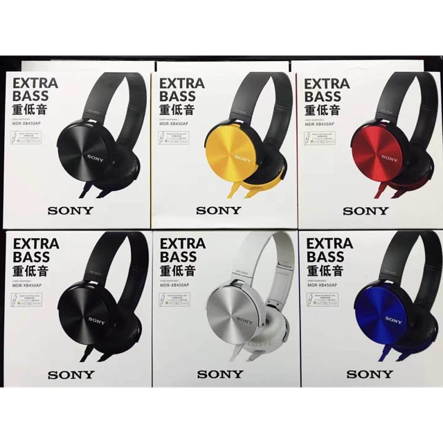 Sony Xb450 Extra Bass Stereo Over Ear Headphones With Mic Shopee Philippines 7599