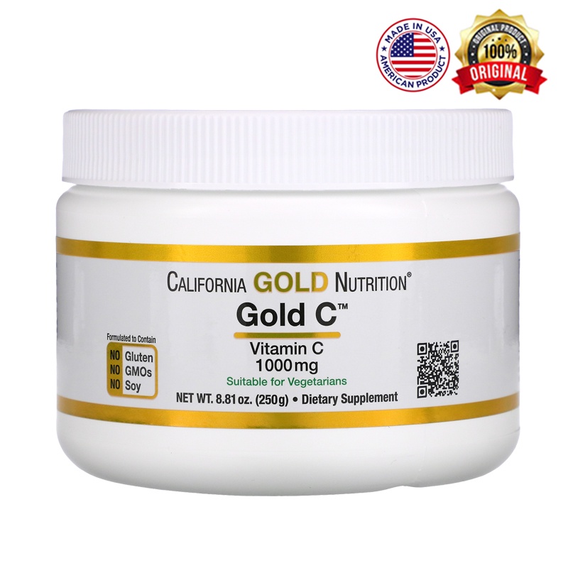 California Gold Nutrition C Powder Vitamin 1 000 mg 8.81 oz (250 g ...