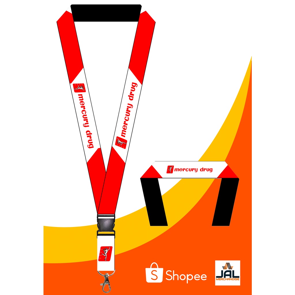 Mercury drug ID lace design / ID lanyard / ID sling Shopee Philippines