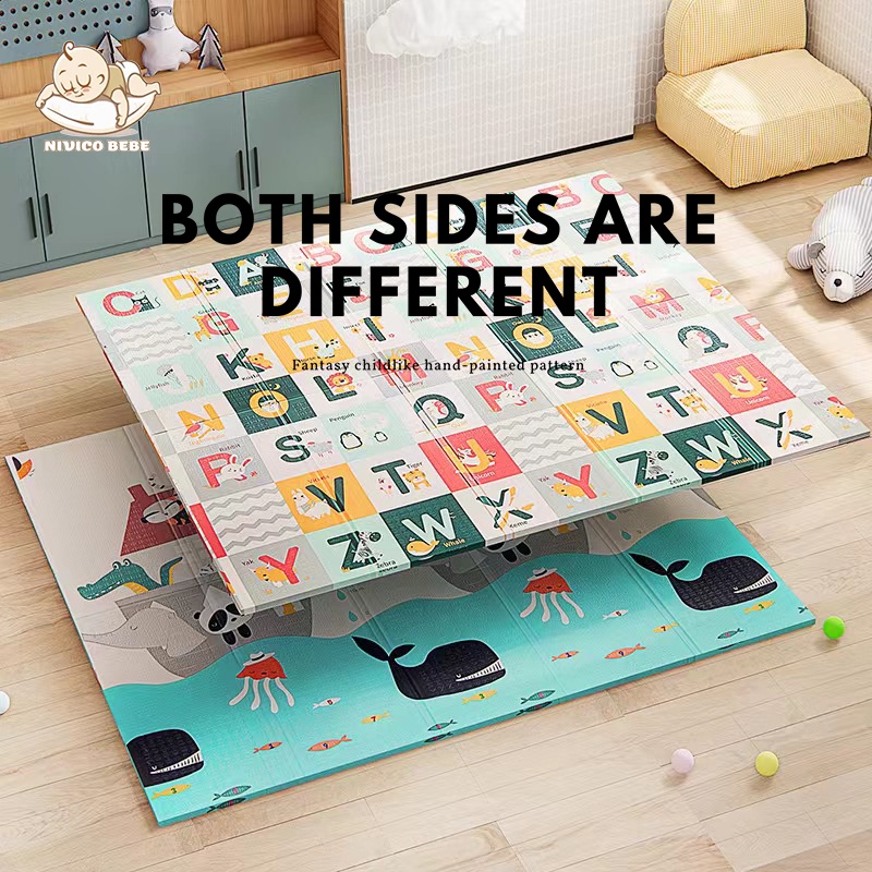 NIVICO BEBE Play Mat For Baby XPE Baby Mattress Folding Playmat Large ...