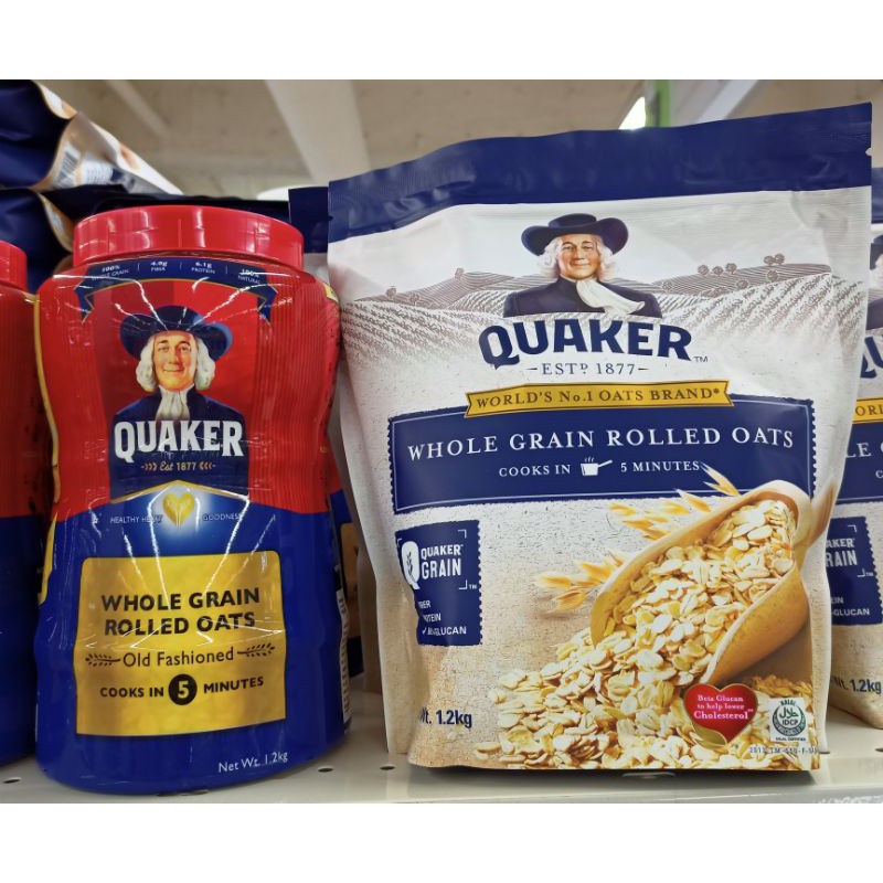 quaker oats QUAKER ROLLED OATS 1.2 KG | Shopee Philippines