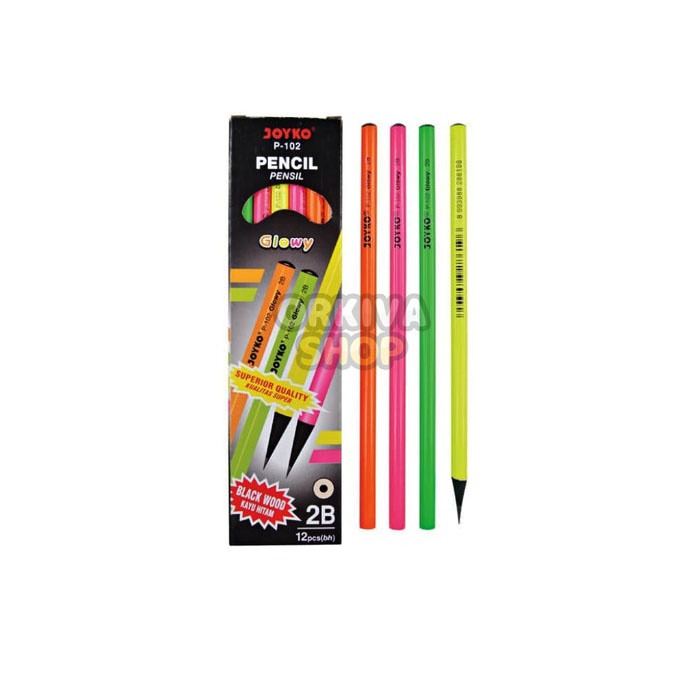 P-102 GLOWY 2B Pencil (3Pcs Contents) | Shopee Philippines