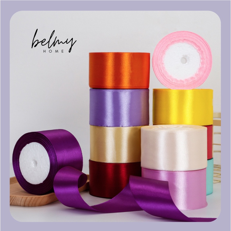 5cm Satin Ribbon Roll Gift Packaging Ribbon Flower Making DIY Holiday