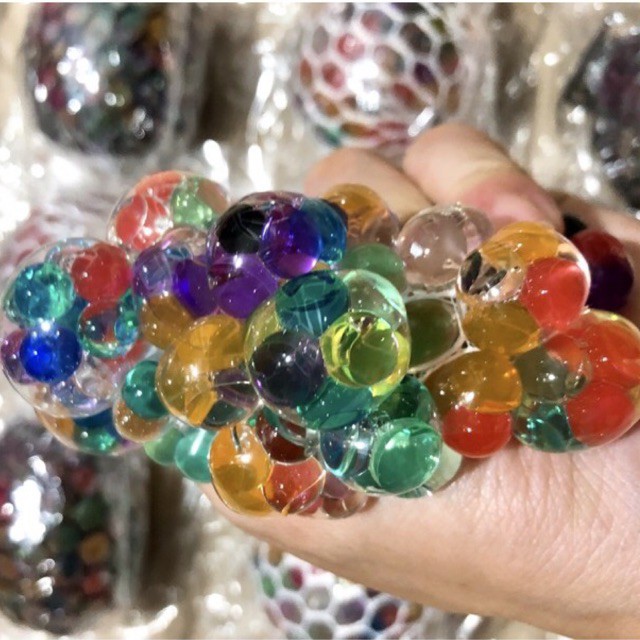Rainbow Color Squeeze Ball Big Full Hand Print Satisfying And Relieve ...