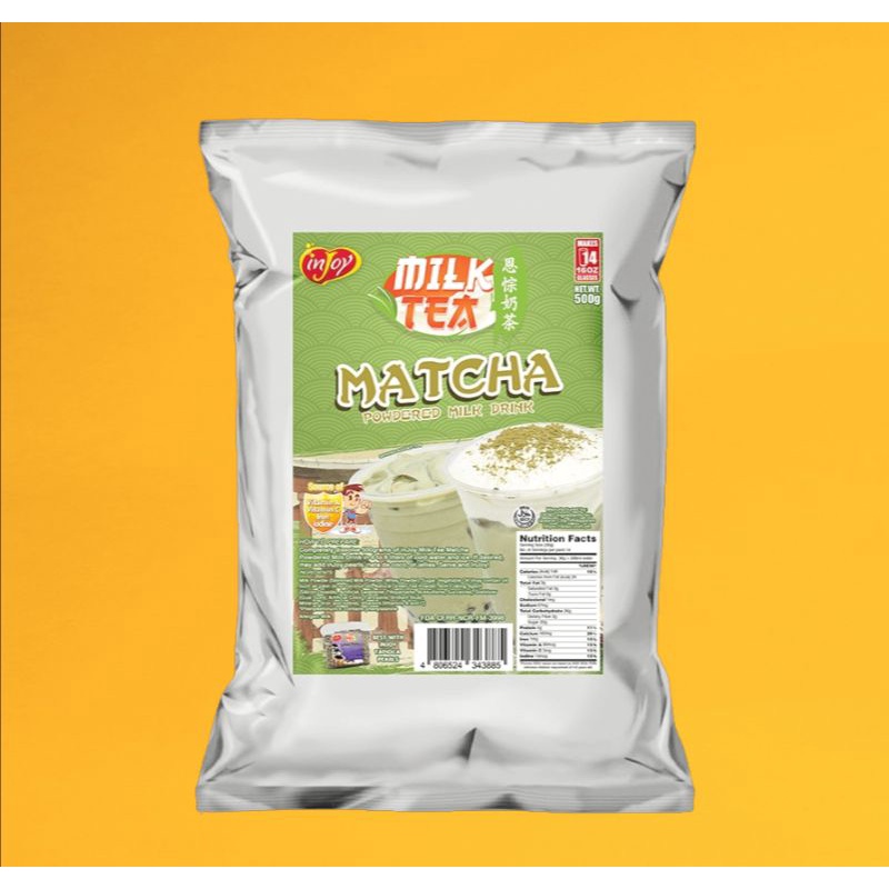 Injoy Matcha Milk Tea Powder (500grams) Shopee Philippines