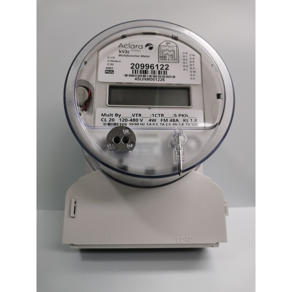 Ge   Aclara Kwh Meter Form-48a 3phase 4w Cl-20 (digital) C.t. Type 