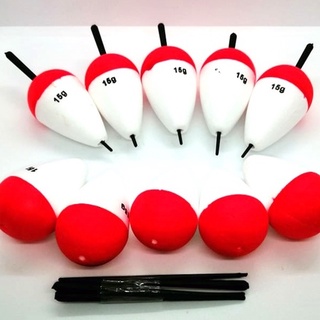 Fishing floater BOBBERS STYRO 15 grams 10 pcs per pack | Shopee Philippines