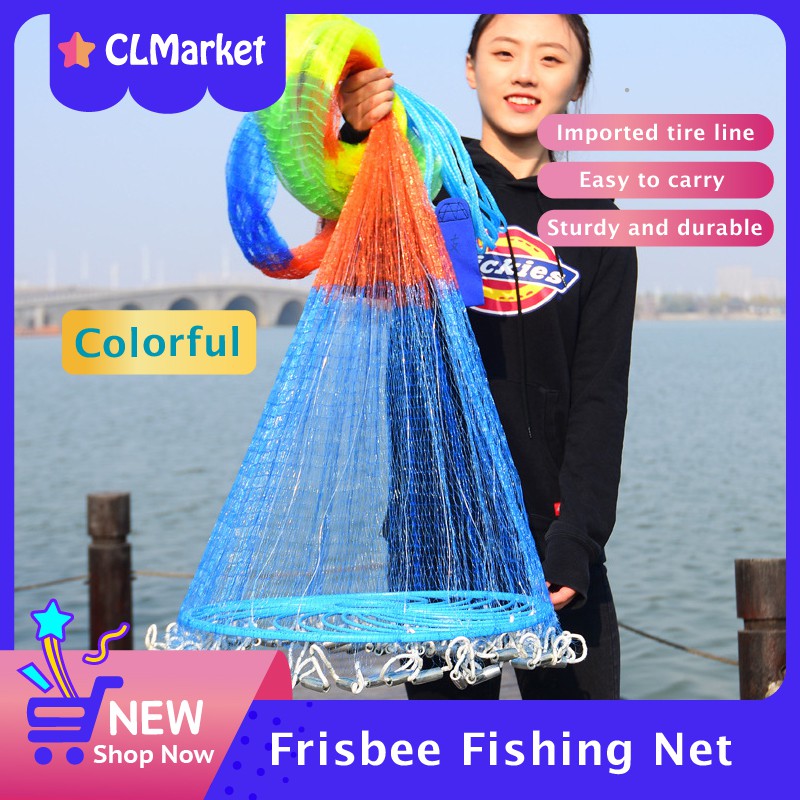 Frisbee manual throwing Fishing Net, HighStrength Line Fishing Net