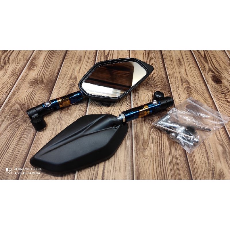Universal side mirror short stem two tone Shopee Philippines