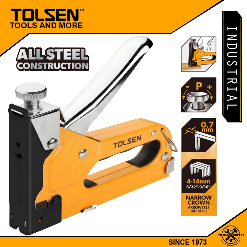Tolsen All Steel Staple Gun Tacker w/ Refill [ONLINE EXCLUSIVE] (4-14mm ...