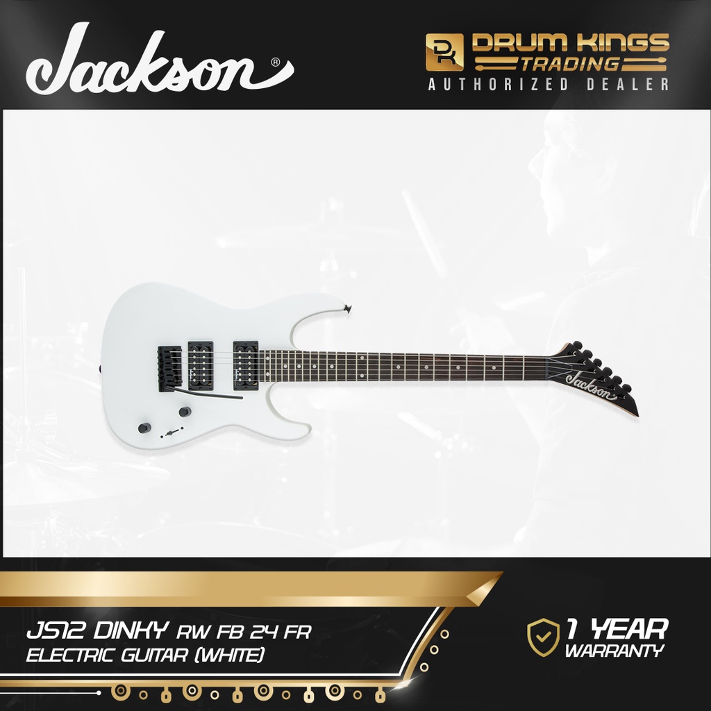 Jackson JS12 Dinky 24FR Electric Guitar - Snow White | Shopee Philippines
