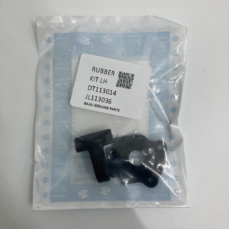 LOCK PLATE & RUBBER KIT FOR FOOTREST NS/RS200 PULSAR D400 BAJAJ