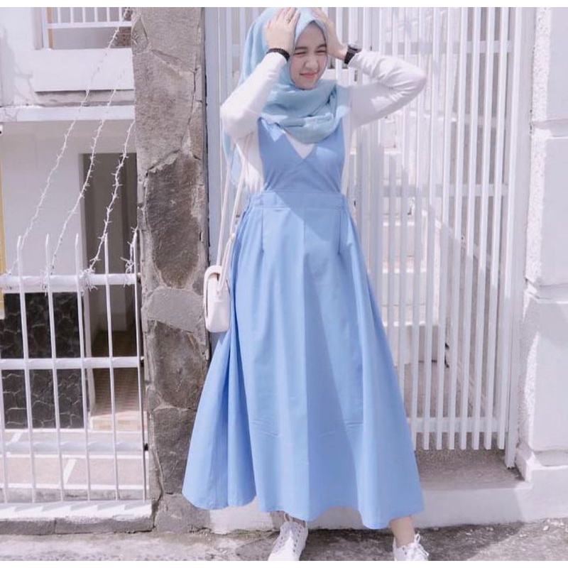 Akaza OVERALL / / OVERALL ROK Plain DENIM | Shopee Philippines