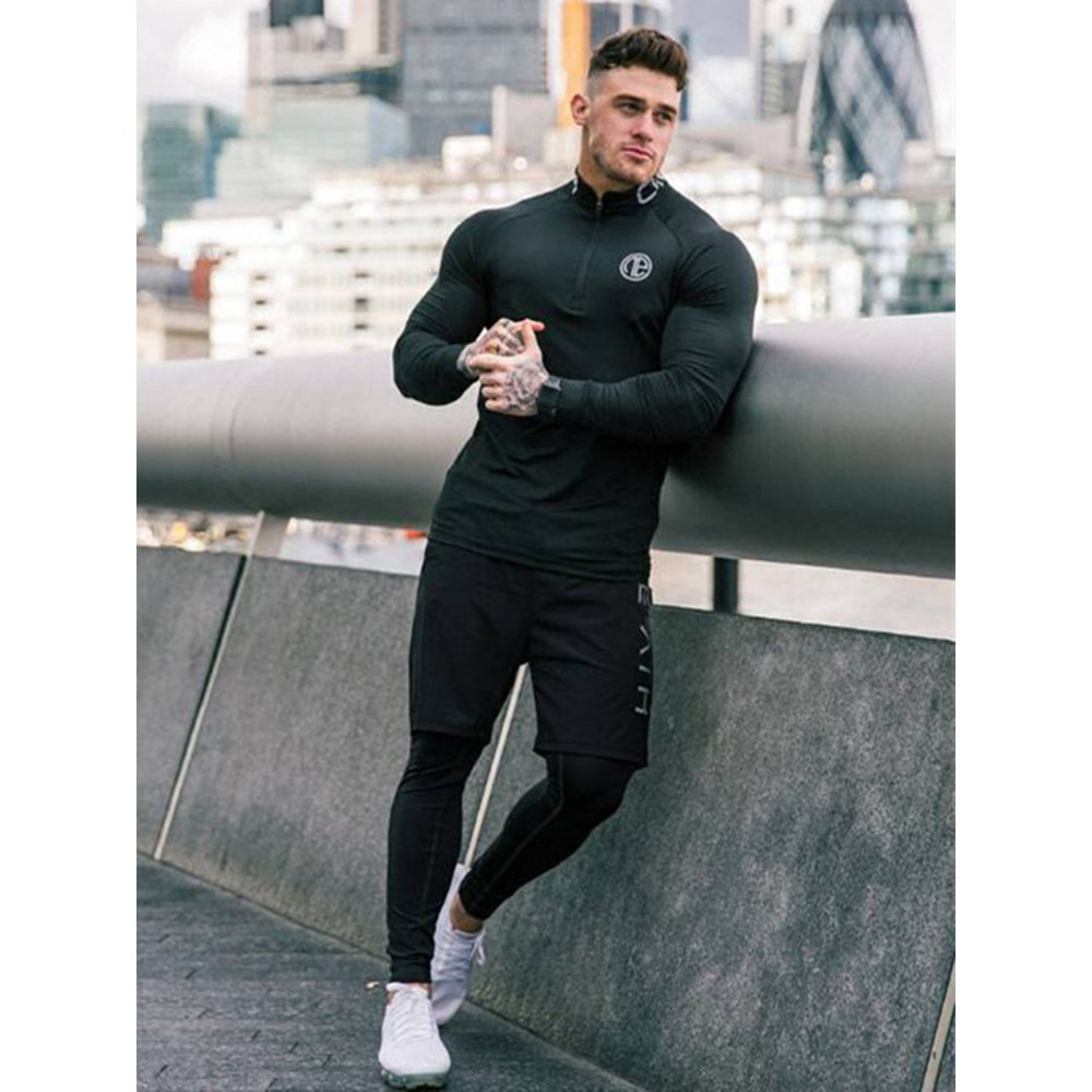 Men Training Gym Jogging Outfit Fitness Tight Leggings - China